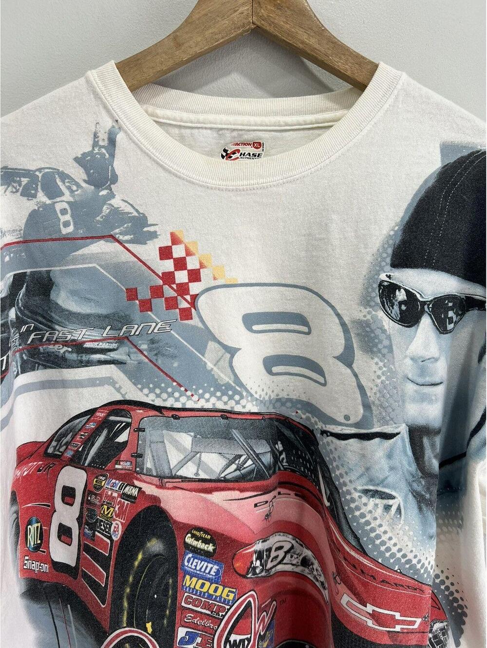 Vintage Dale Jr Racing Tee Shirt - Picture 2 of 4